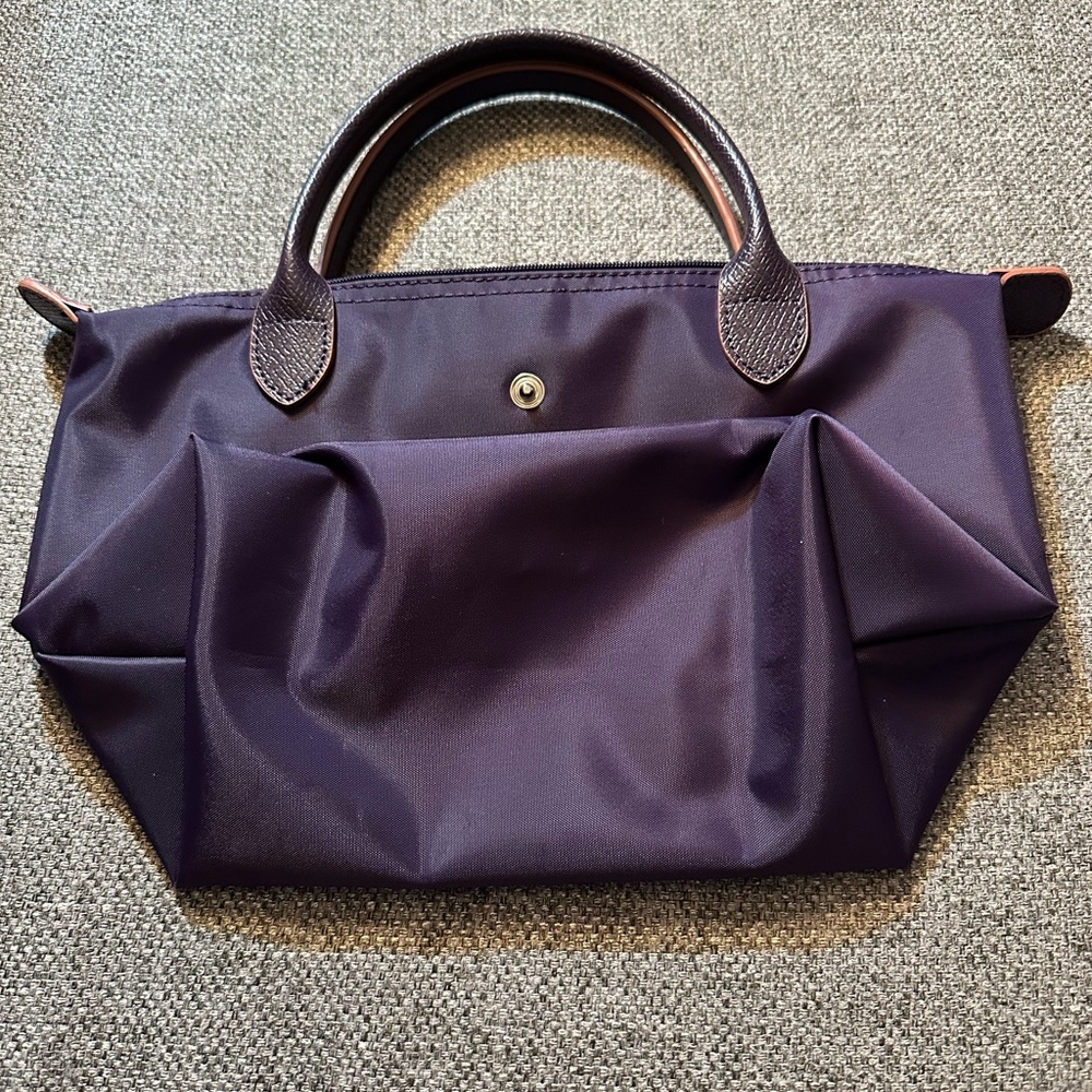 Authentic Longchamp mini Elegant Navy Blue Tote Bag - Picture 2 of 14
